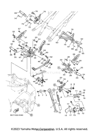 Stand & Footrest Schematic