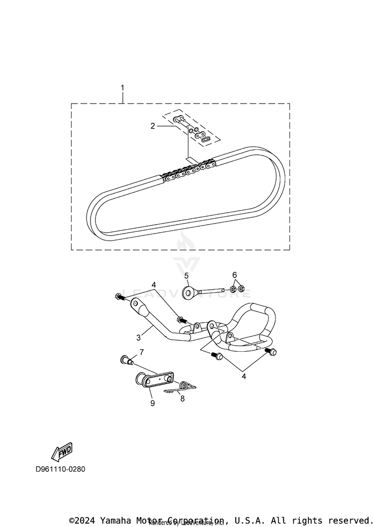 Chain GRIZZLY 110 - YFM01GYXTG - 2026 Schematic