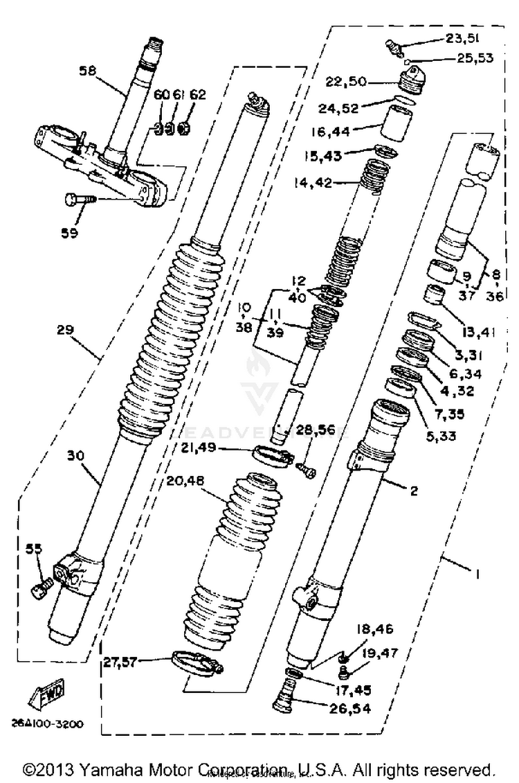 Front Fork Schematic