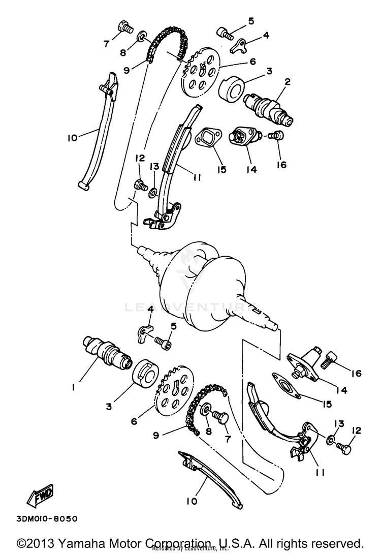 Camshaft Chain Schematic