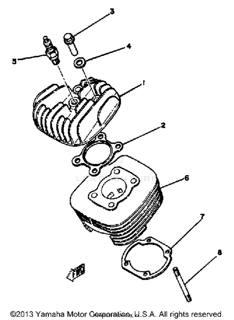 Cylinder Head - Cylinder Mx100h - J - K Schematic