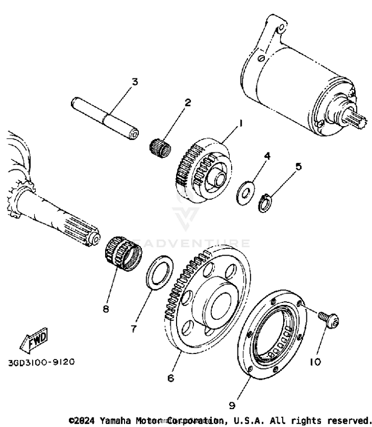 Starter Clutch Schematic