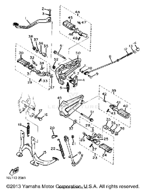 Stand Footrest Schematic