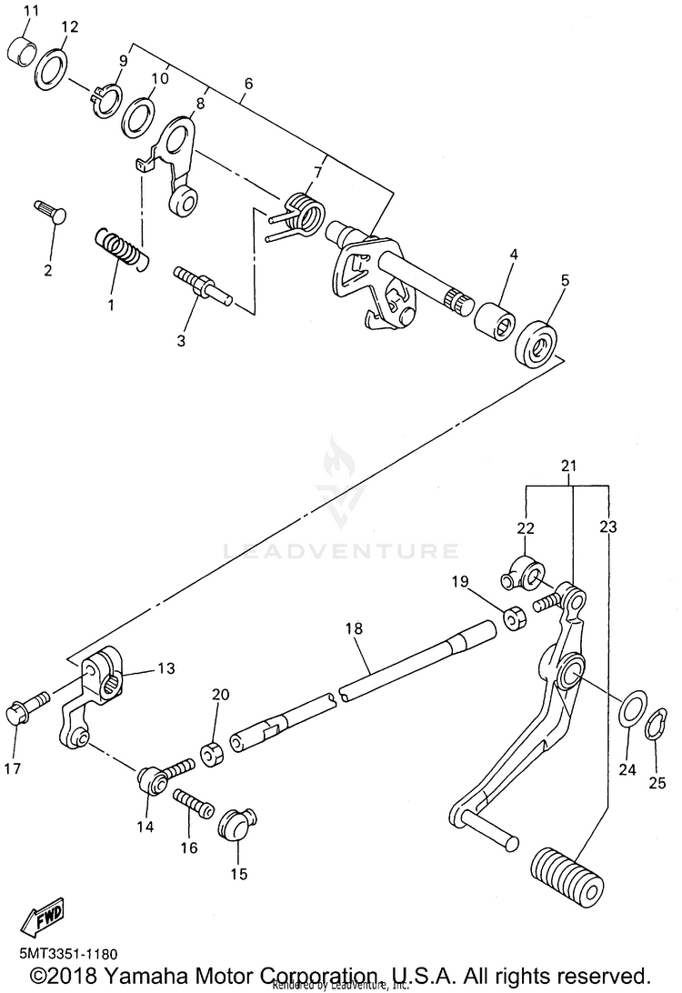 Shift Shaft Schematic