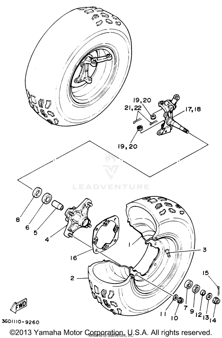 Front Wheel Schematic