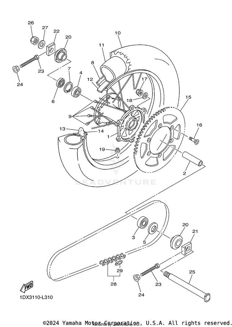 Rear Wheel Schematic