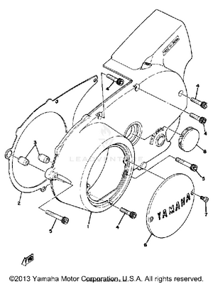 Crankcase Cover Left Schematic