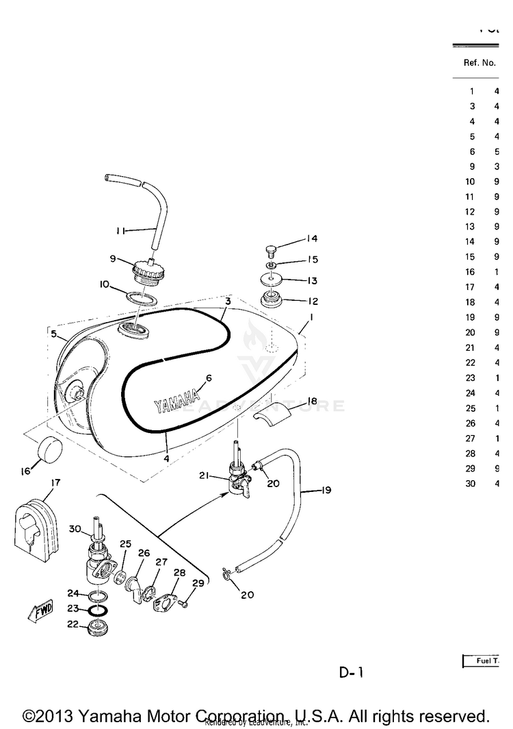 Fuel Tank Schematic