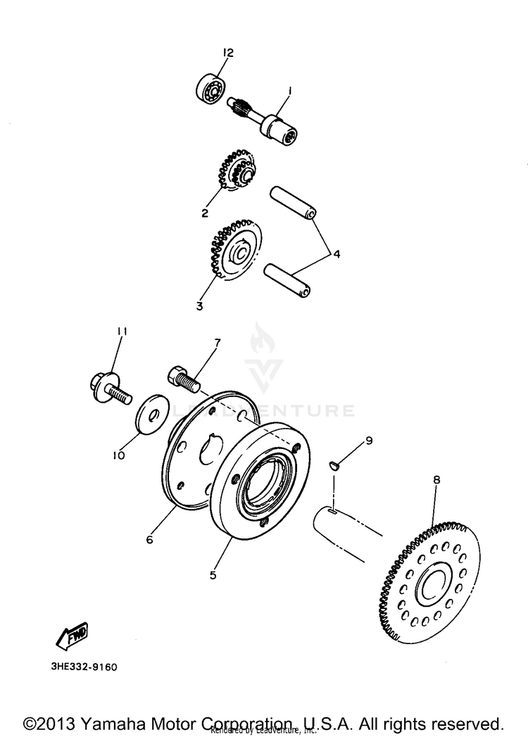 Starter Clutch Schematic