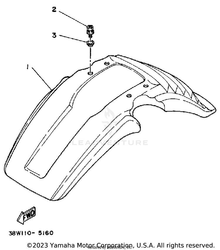 Front Fender Schematic