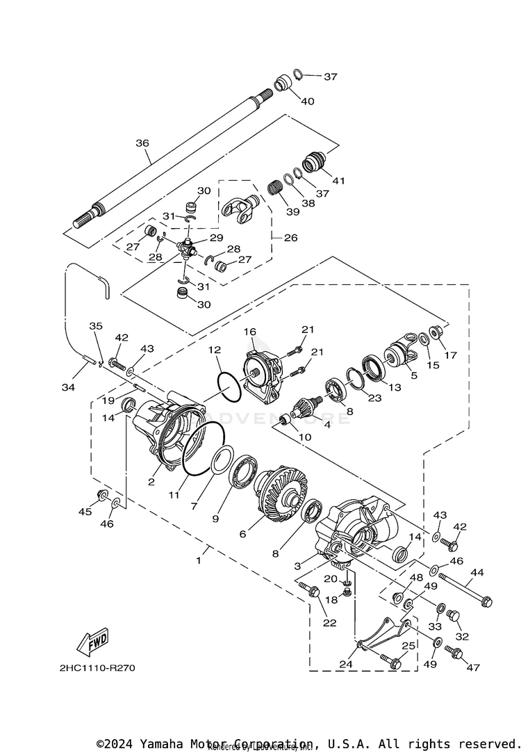 Front Differential Schematic
