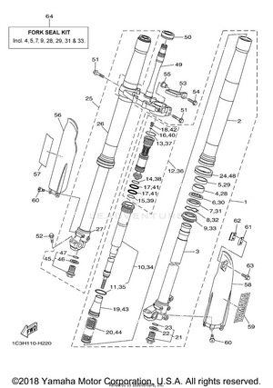 Front Fork Schematic