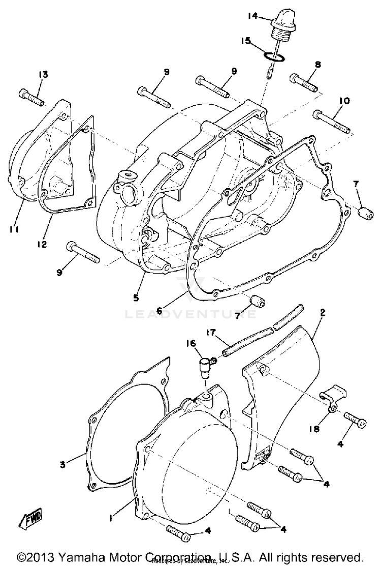 Crankcase Cover Schematic