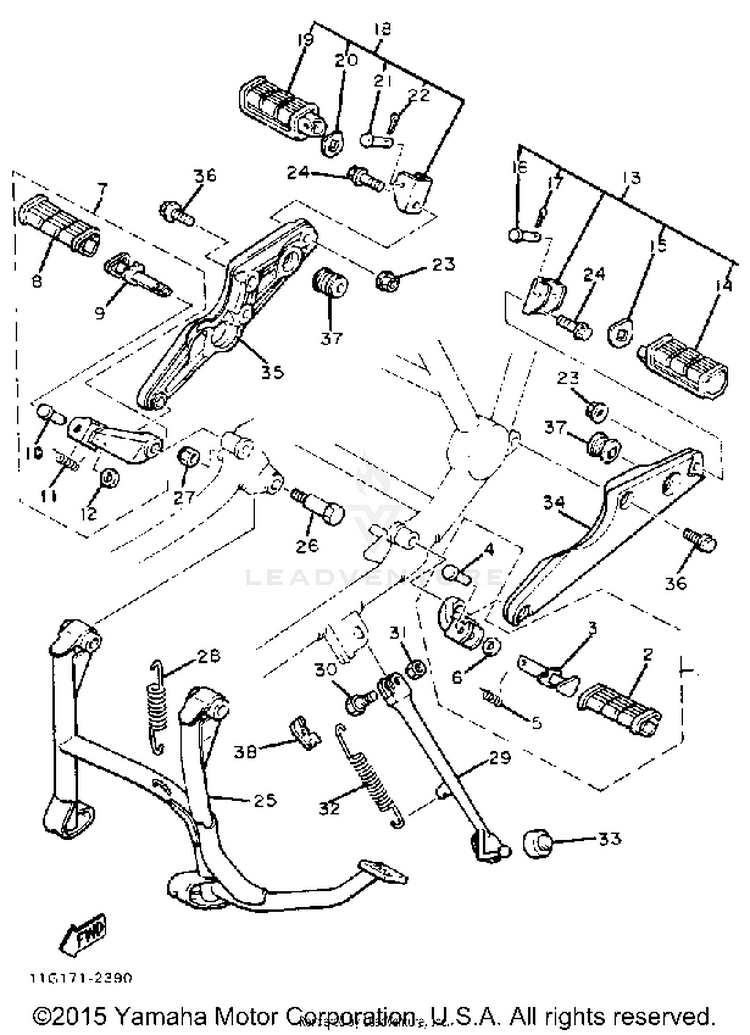 Stand Footrest Schematic
