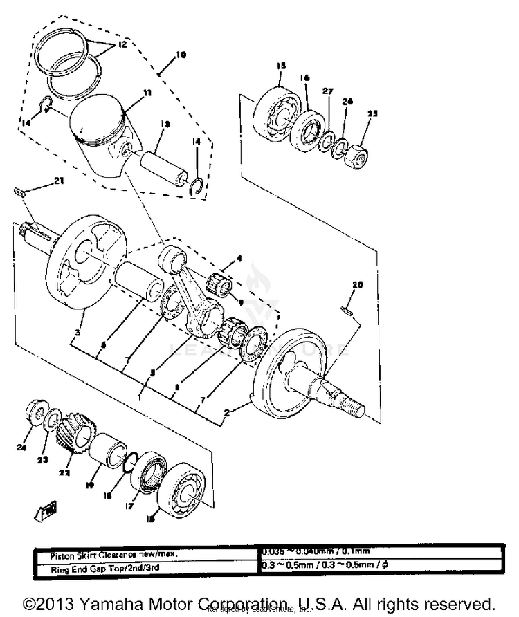 Crankshaft-Piston Schematic