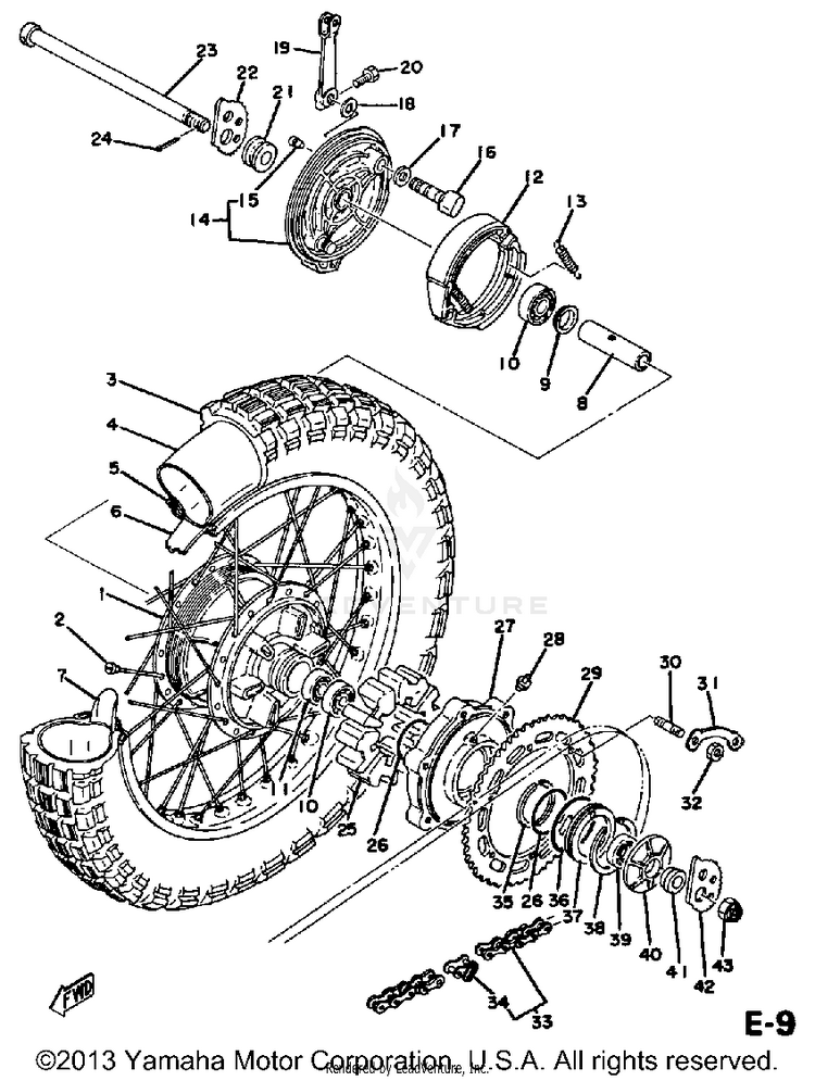 Rear Wheel Dt400e Schematic