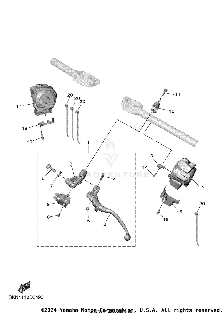 Handle Switch & Lever Schematic