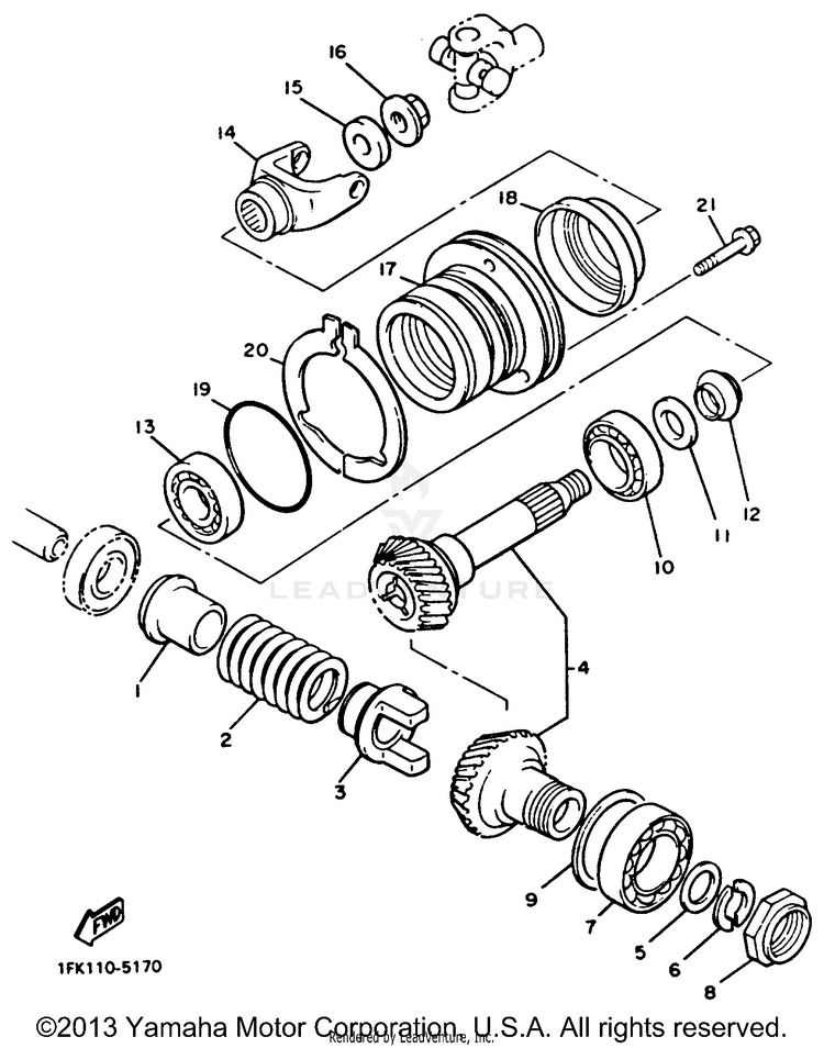 Middle Drive Gear Schematic