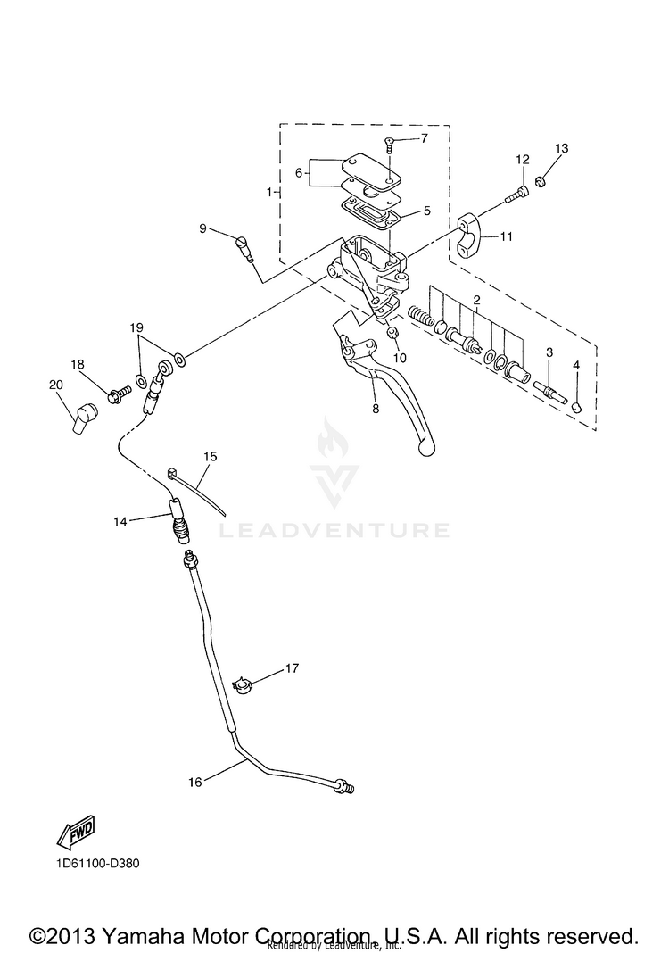 Front Master Cylinder 2 Schematic