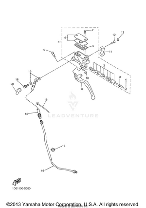Front Master Cylinder 2 Schematic