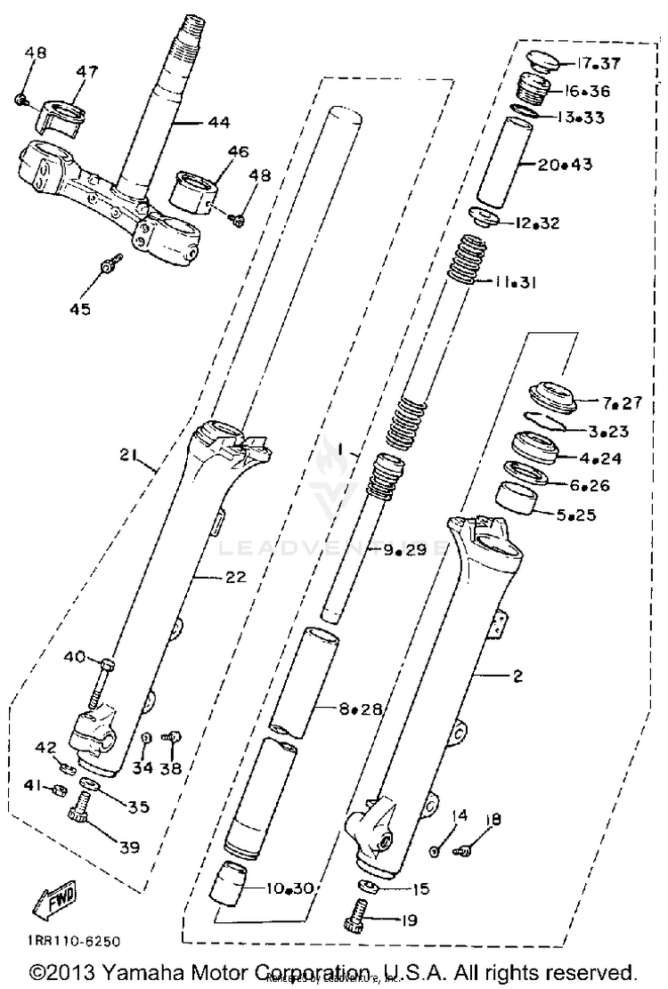 Front Fork Schematic
