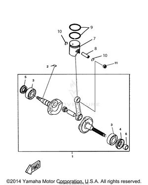 Crankshaft Piston Schematic