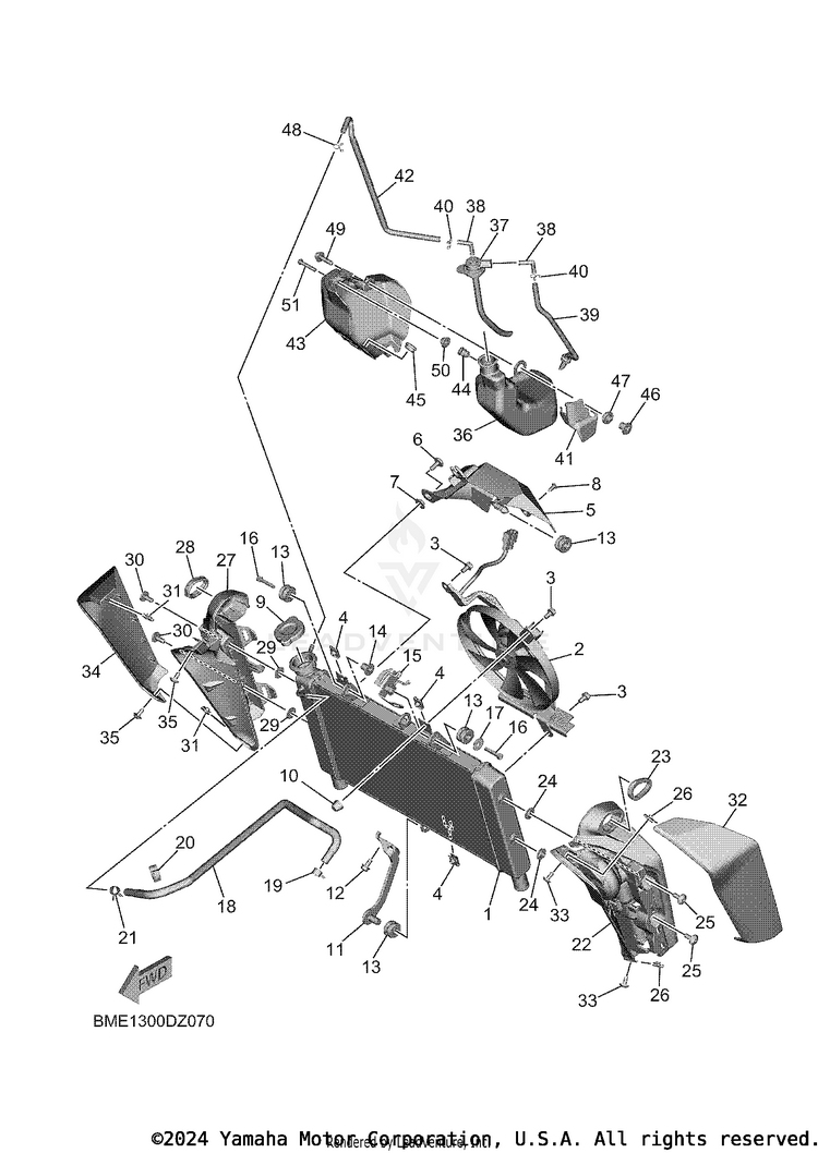 Radiator & Hose Schematic