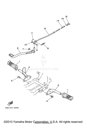 Stand - Footrest Schematic