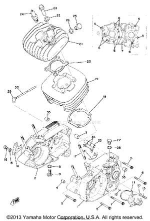Crankcase - Cylinder Schematic