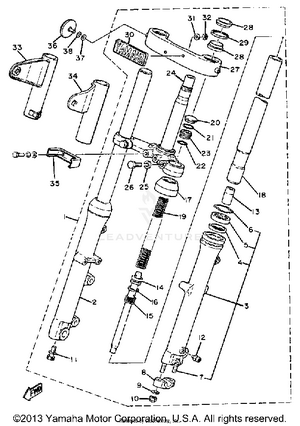 Front Fork Schematic