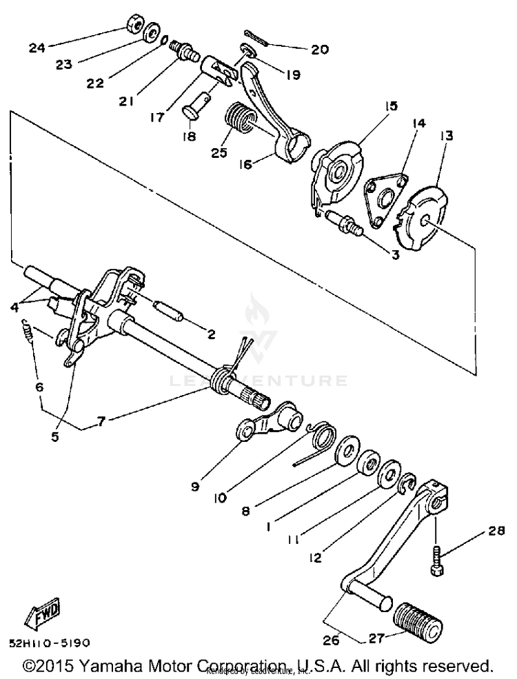 Shift Shaft Schematic