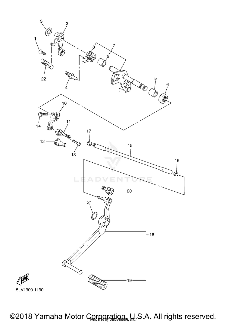 Shift Shaft Schematic