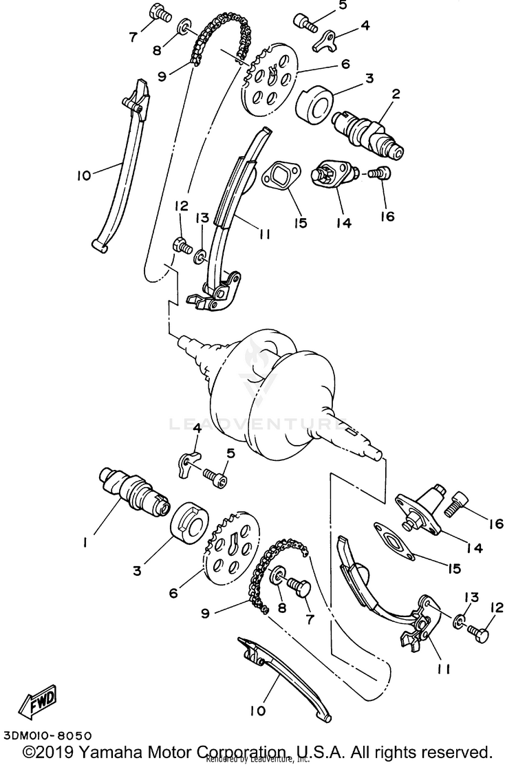 Camshaft Chain Schematic