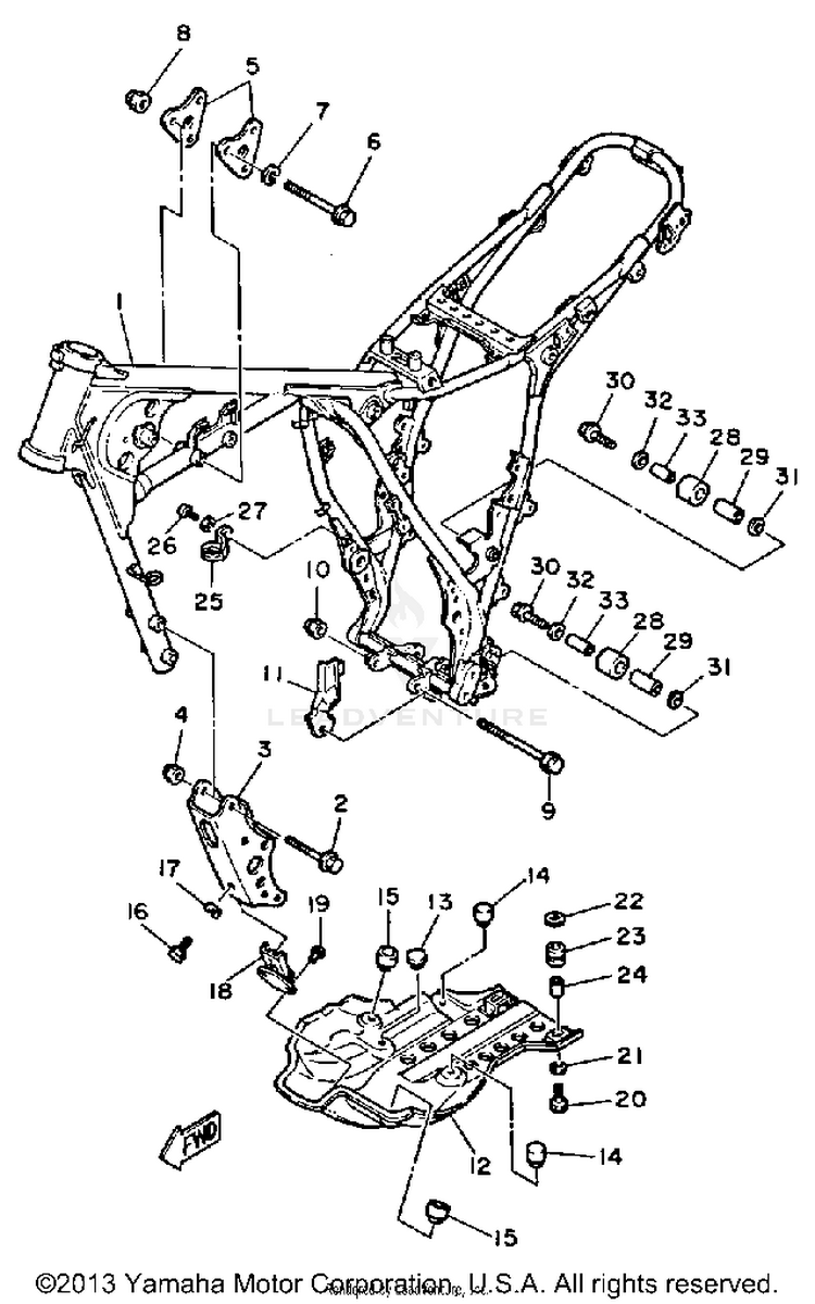 Frame Xt600l - N Schematic