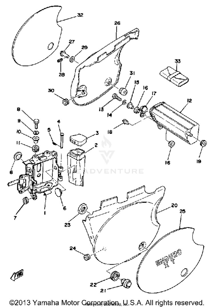 Side Cover - Battery Box Schematic
