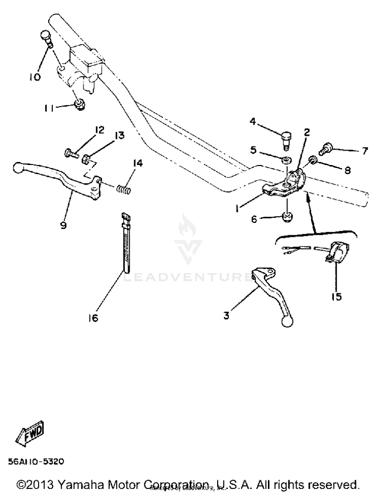 Handle Switch-Lever Schematic