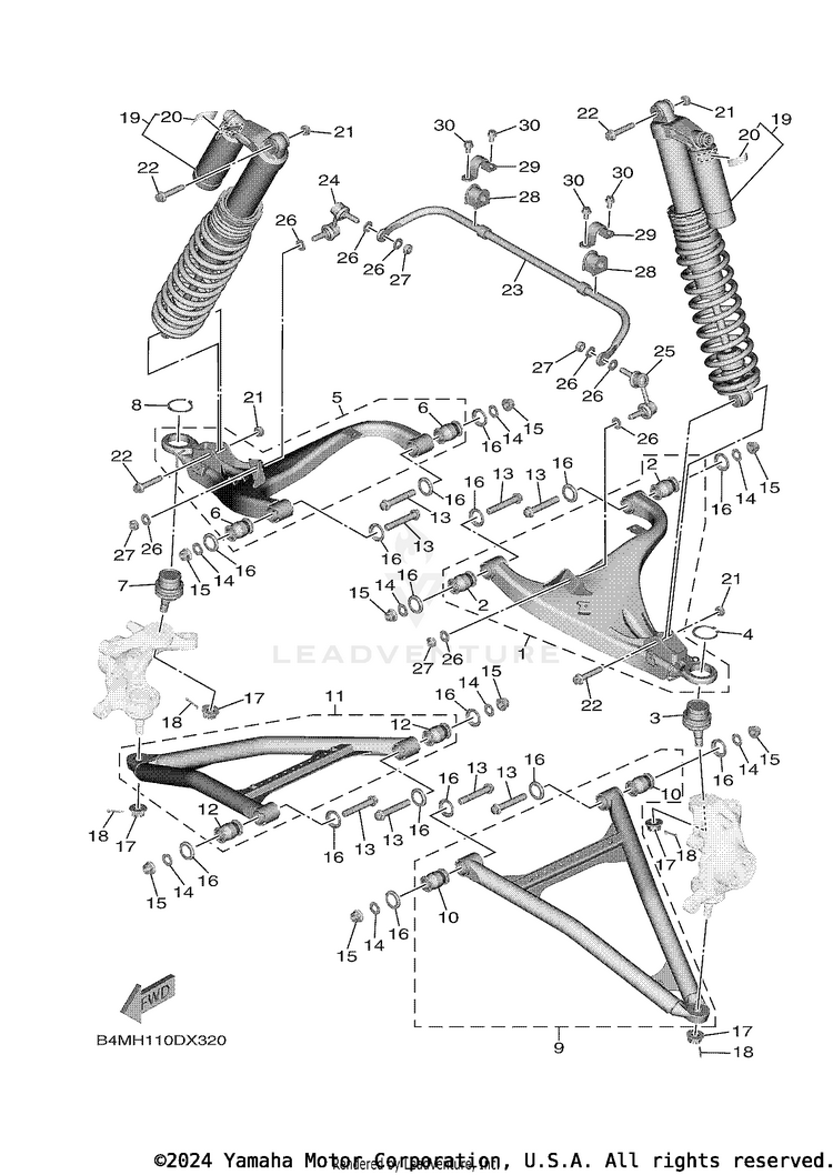 Front Suspension & Wheel Schematic