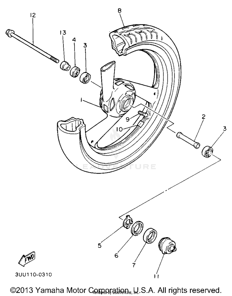 Front Wheel Schematic
