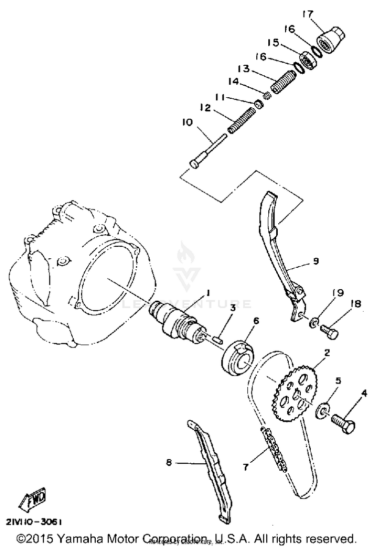 Camshaft - Chain Schematic