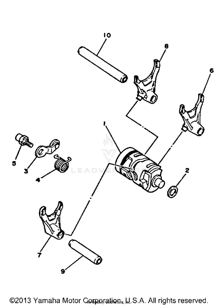 Shift Cam Fork Schematic