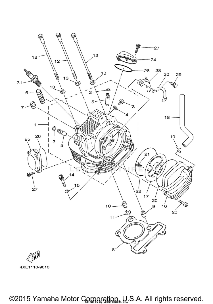 Cylinder Head Schematic