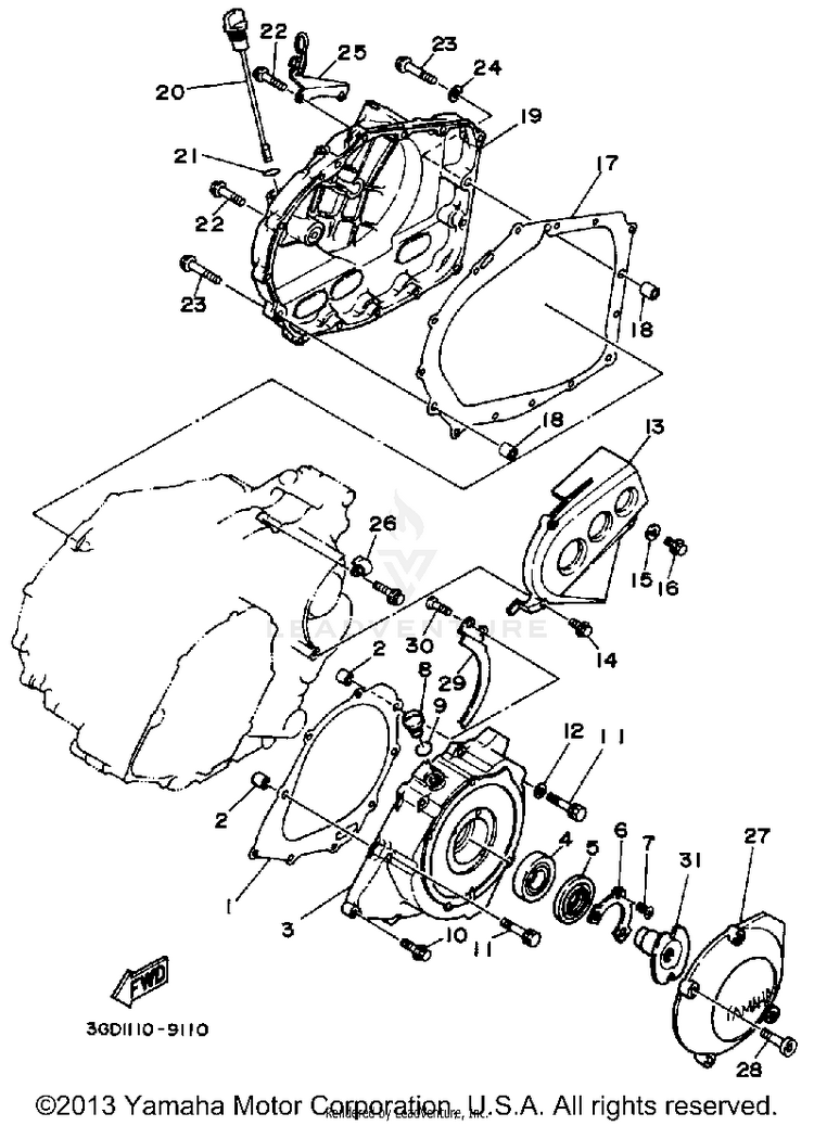 Crankcase Cover Schematic