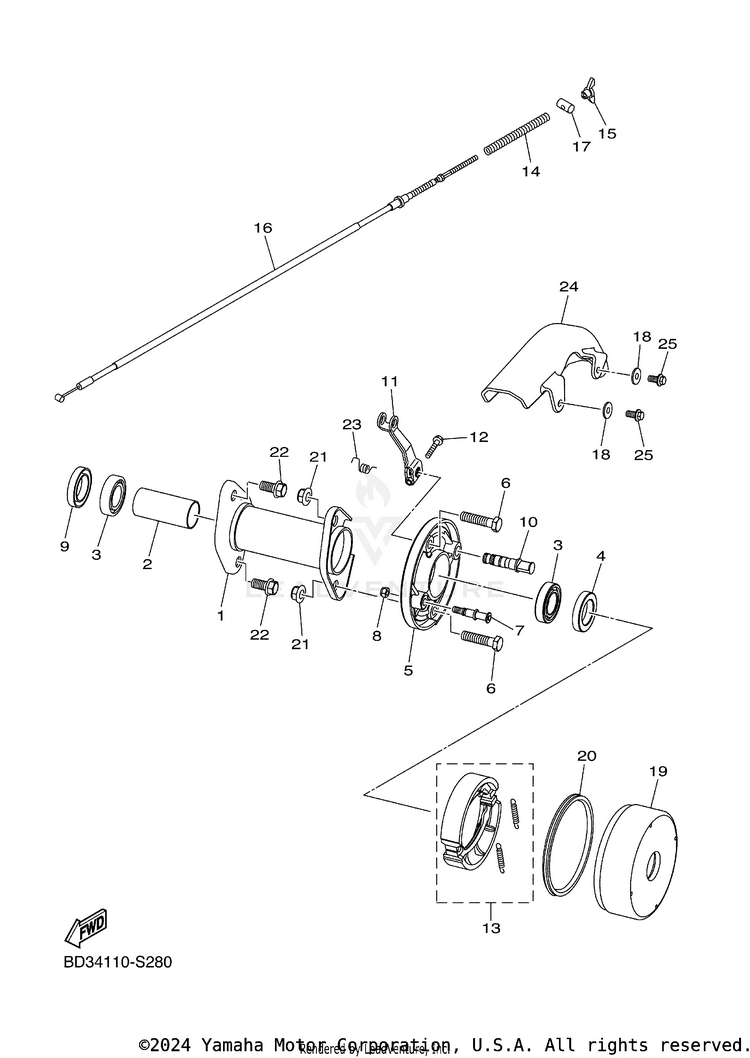 Rear Brake Schematic