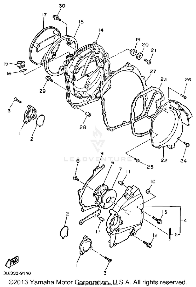Crankcase Cover Schematic
