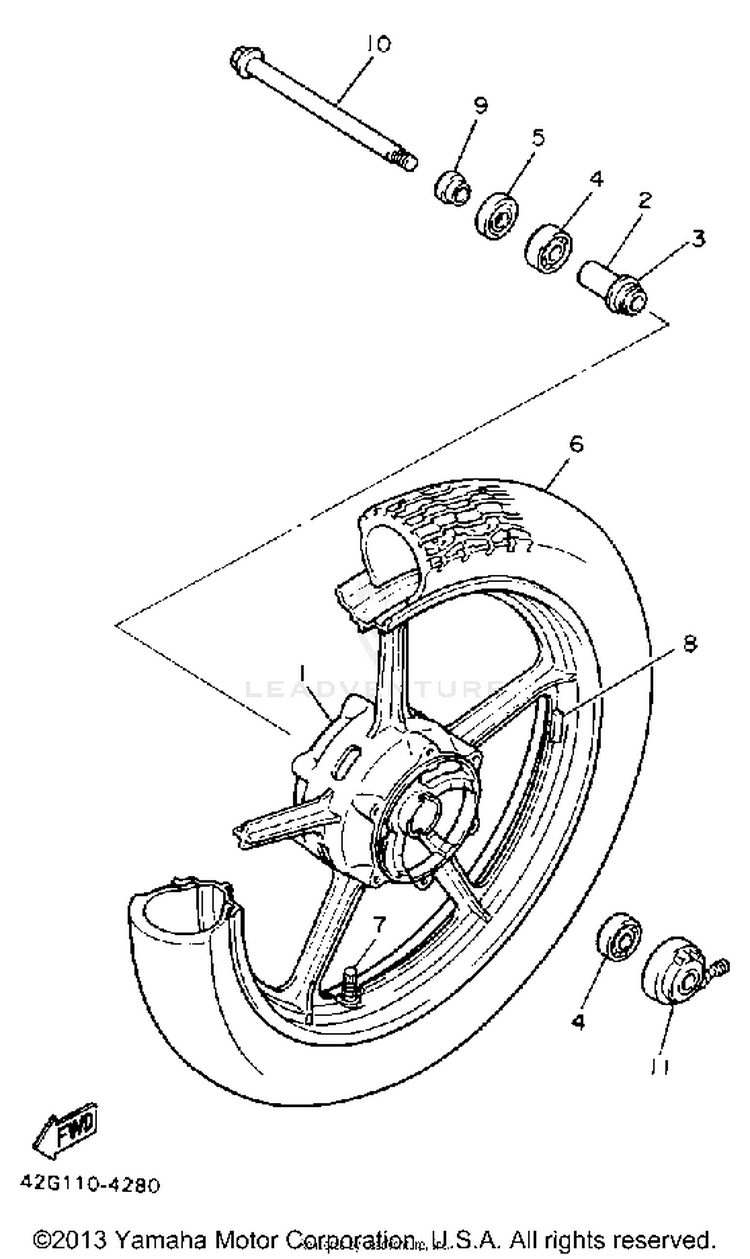 Front Wheel Schematic