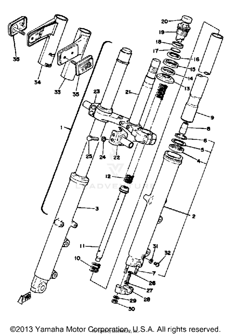 Front Fork Schematic