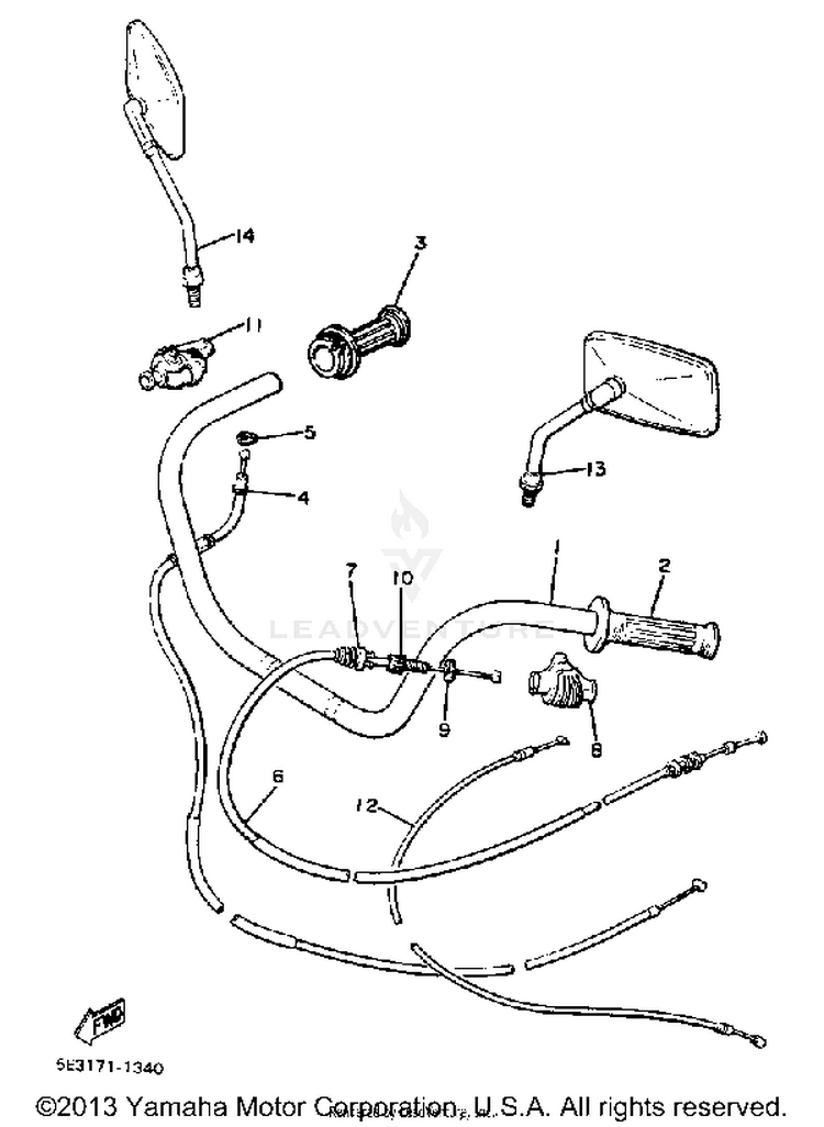 Handlebar Cable Schematic