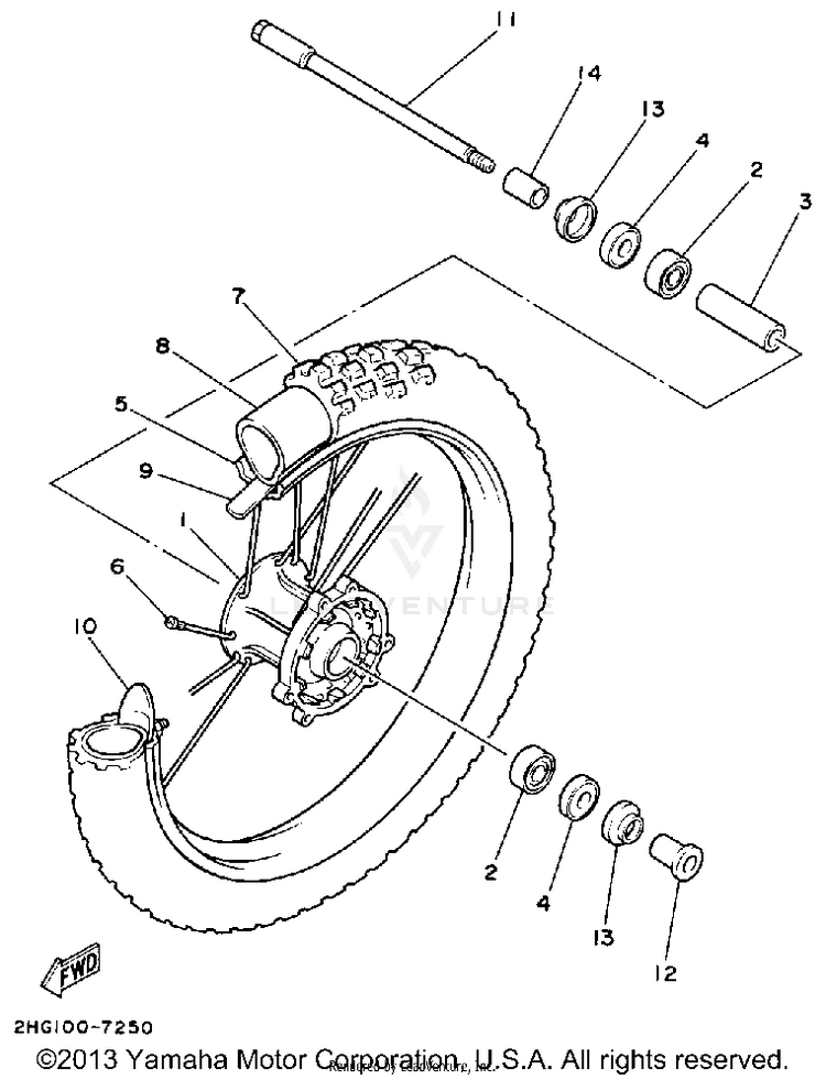 Front Wheel Schematic