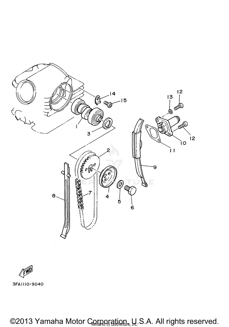 Camshaft Chain Schematic