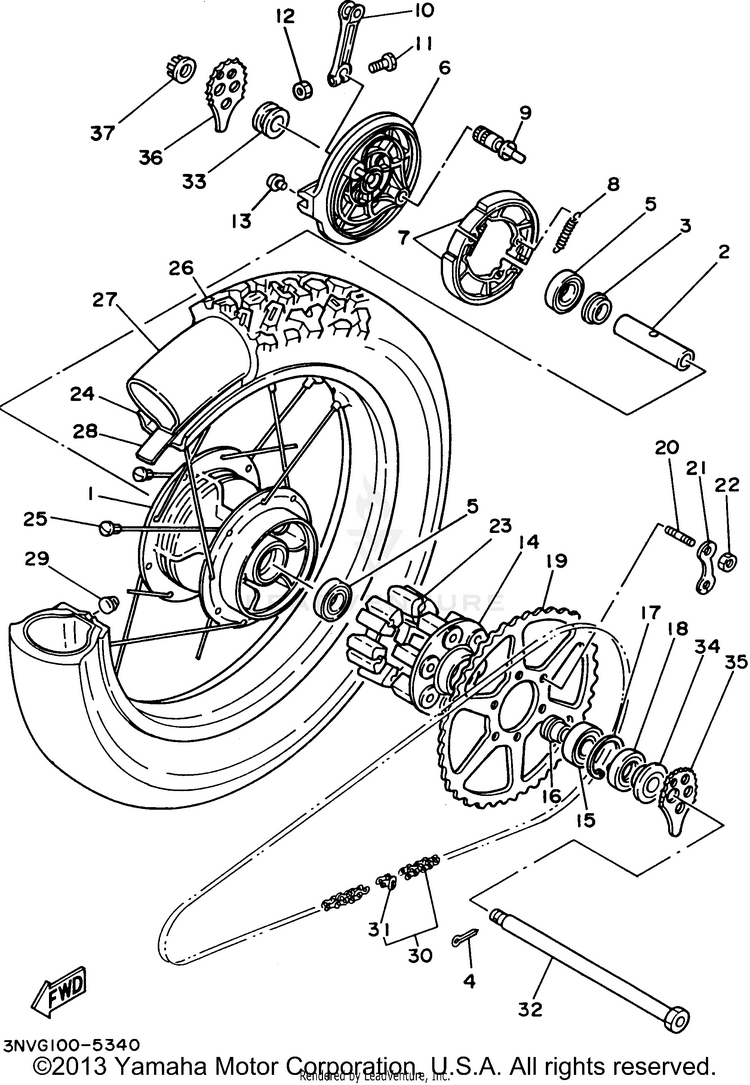 Rear Wheel Schematic